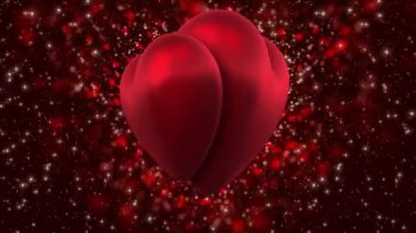 Background for Valentines Day or Wedding. Red. 4K. 422 ProRes HQ. Looped. 02.