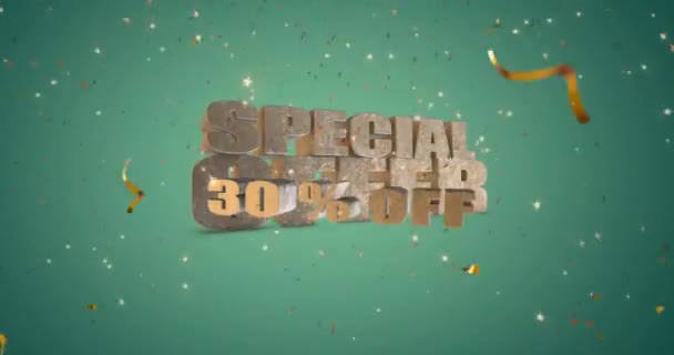 Special Offer Percent Huge Title 422 Prores — Vídeos de Stock
