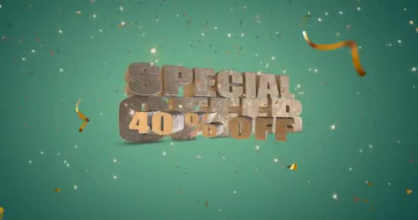 Special Offer Percent Huge Title 422 Prores — Stock videók