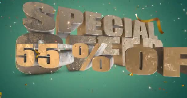 Special Offer Percent Huge Title 422 Prores — Vídeo de stock