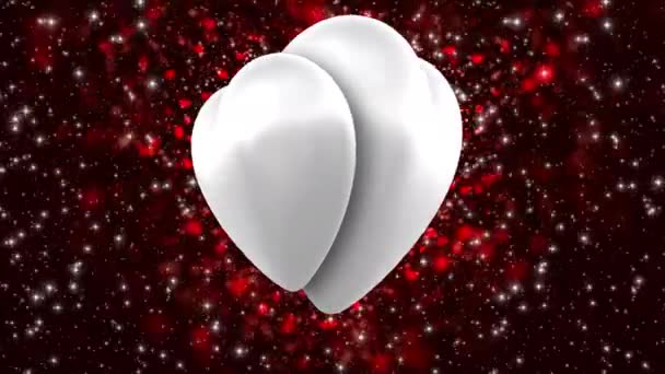 Background Valentine Day White Day Wedding 422 Prores Looped — Vídeo de Stock