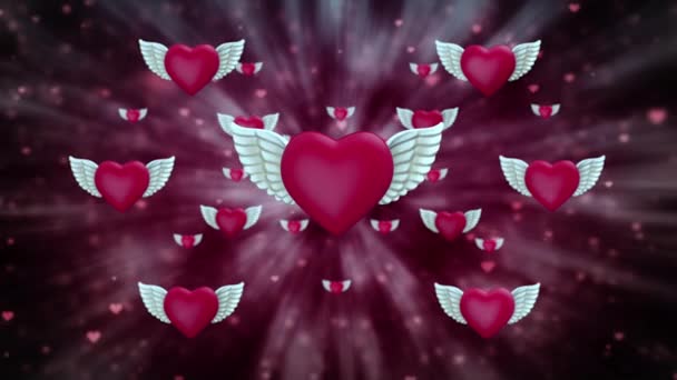 Background Valentines Day Looped 422 Prores — Stock Video