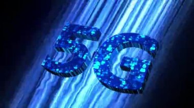 5G Technology Visualization. 3d Animation. No Text. 4K. 422 ProRes HQ.