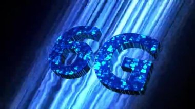 6G Technology Visualization. 3d Animation. No Text. 4K. 422 ProRes HQ.