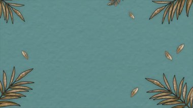 Backgrounds. Gilded Paper Plants with Stop Motion Effect. (It can also be used vertically.) 04