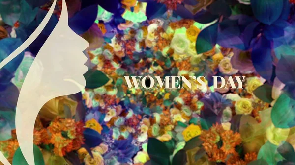 International Womens Day Greeting Card — Stock Photo, Image