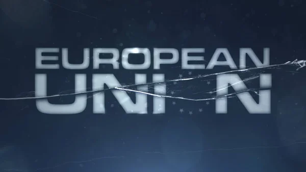 Europese Unie Glasschermscheuren — Stockfoto