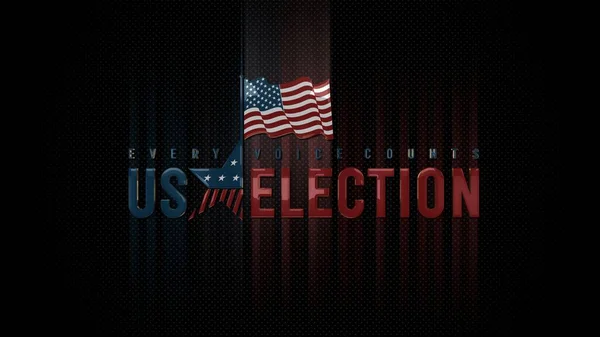 Verenigde Staten Verkiezingen Elke Stem Telt — Stockfoto