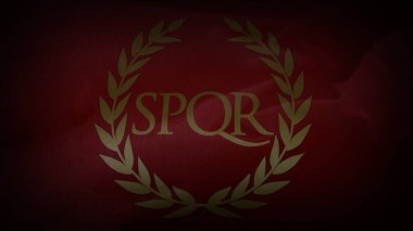 SPQR. Sinematik, Roma İmparatorluğu Bayrağı.