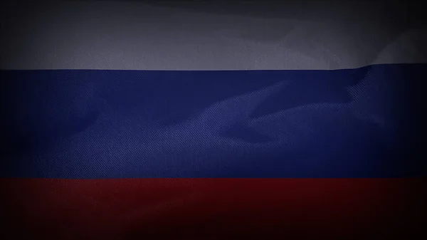 Vågig Film Ryssland Flagga — Stockfoto