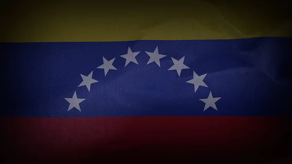 Wavy Cinematic Venezuela Flag — Stock Photo, Image