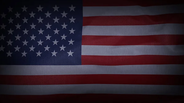 Wellige Filmische Usa Flagge — Stockfoto