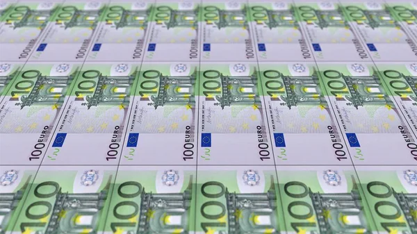 100 Eurós Bankjegyek Közelkép — Stock Fotó