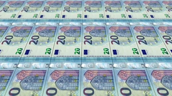 New Euro Banknotes Close — Stock Photo, Image