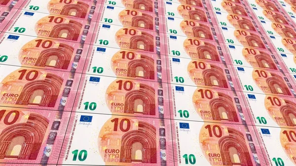 Neue Euro Scheine Horizontal — Stockfoto