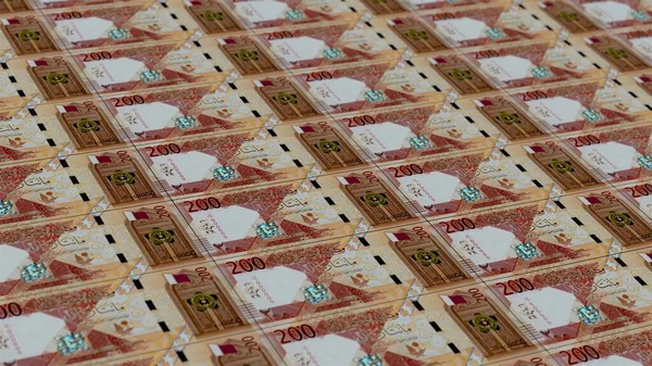 Two Hundred Qatar Riyals — Stock Photo, Image
