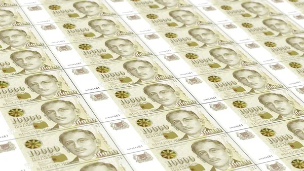 Ten Thousand Singapore Dollars — Stock Photo, Image