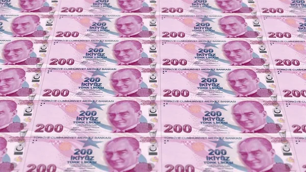 Two Hundred Turkish Lira — Stock Photo, Image