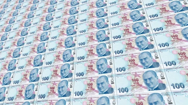 One Hundred Turkish Lira — Stock Photo, Image