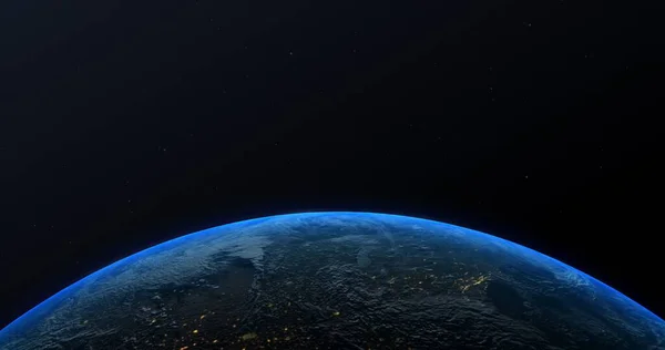 行星地球3D电影 — 图库照片