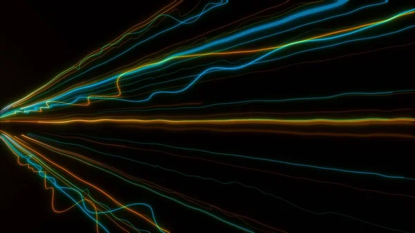Speed Light Transition Colorful Light Lines — Stock Photo, Image