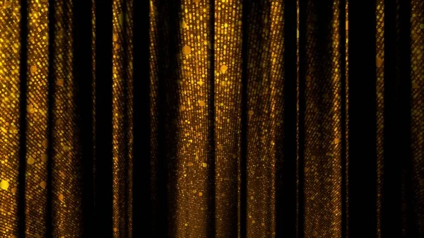 Golden Curtain. Text and Title Background for Ceremony, Invitation, Celebration etc.