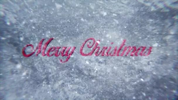 얼음의 조각에서 크리스마스 그리고 플러피 스노우플레이크도 반복된 — 비디오