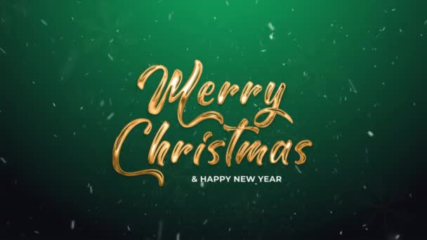 Veselé Vánoce Šťastný Nový Rok Přání — Stock video