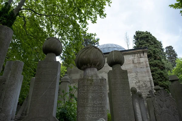 Viele Historische Islamische Mausoleen Mit Bäumen Und Himmel Heiliger Ort — Stockfoto