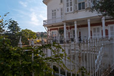 Nikola Nikolaidis tarafından yapılan Büyük Ada 'daki Danasi Kadiyoran malikanesi, Prensler Adaları Malikanesi, Danasi Kadiyoran Kosku Türkçe: Büyükşehir İstanbul, Türkiye - 10.10.22