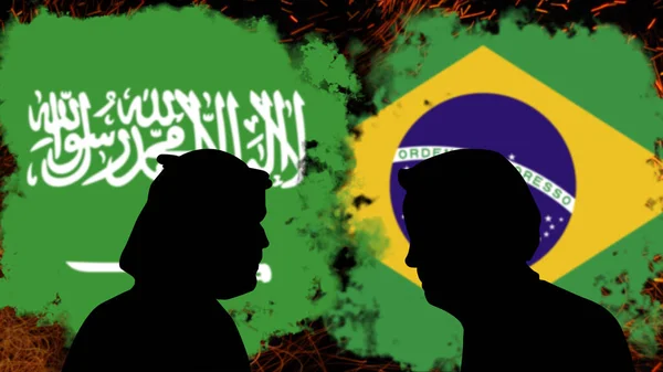 Σύγκρουση Μεταξύ Σαουδικής Αραβίας Και Βραζιλίας Mohammed Bin Salman Saud — Φωτογραφία Αρχείου