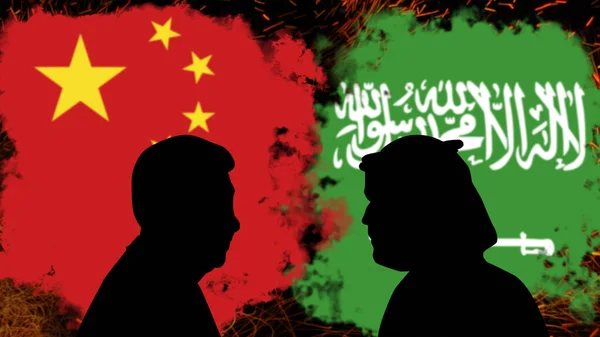 Конфликт Между Китаем Саудовской Аравией Переговоры Мухаммедом Ибн Салманом Аль — стоковое фото