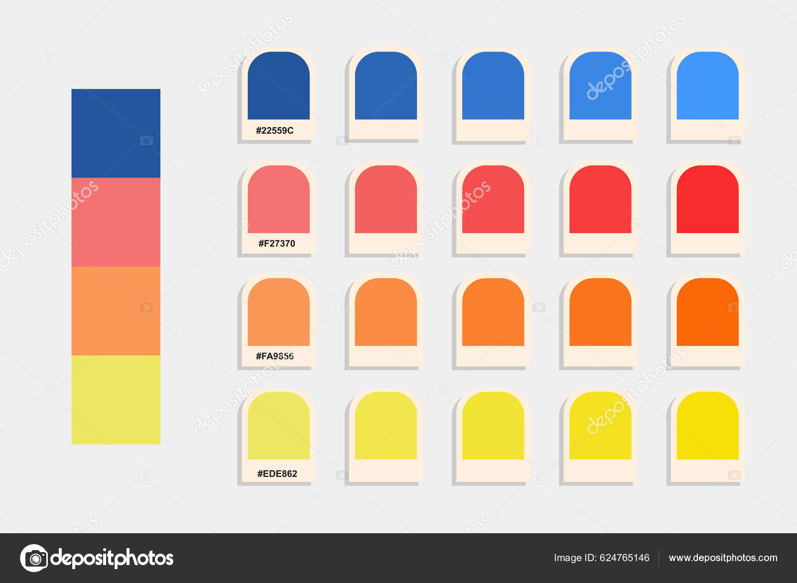 Harmonious Palette of Fall Colors and Gradients with Geometric Composition.  Burgundy, Orange, Red, Yellow, Grey Color Combination Stock Vector -  Illustration of guide, fall: 197877795, image size:1600x1171
