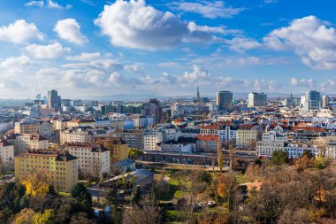 Avusturya 'daki Viyana' nın güzel hava manzarası