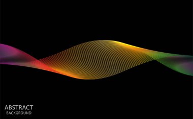 abstract rainbow light wave futuristic background