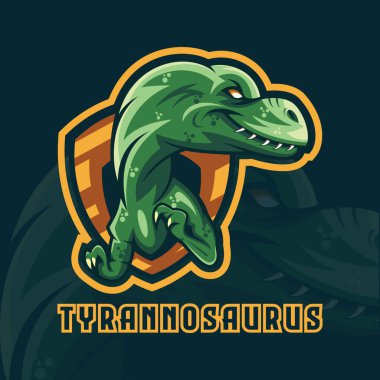 Tyrannosaurus kalkan maskotu logosu