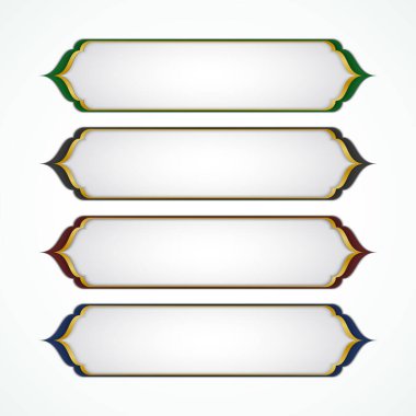 Lüks altın Arap İslam metni kutusu