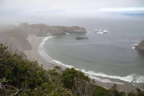 Pohled Tichý Oceán Kalifornie Severně San Franciska Velké Skály Jsou — Stock fotografie