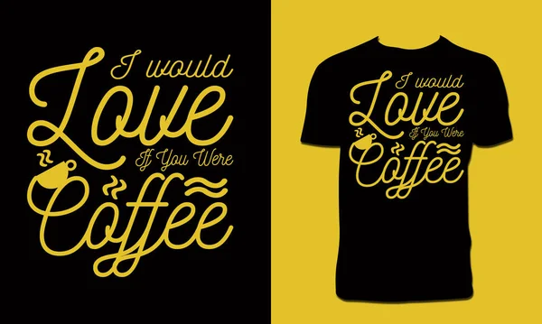 Yaratıcı Kahve Vektörü T-Shirt Tasarımı 