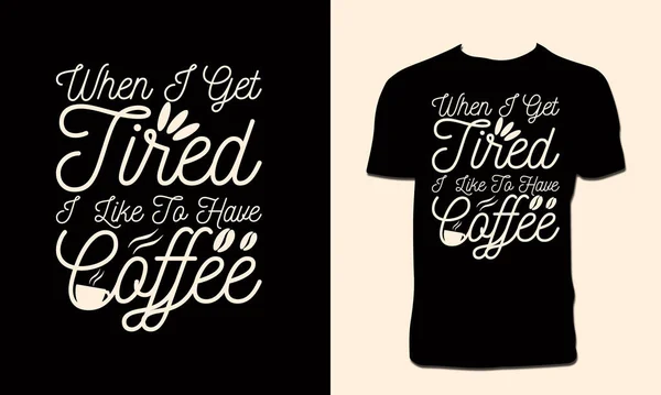 Yaratıcı Kahve Vektörü T-Shirt Tasarımı 