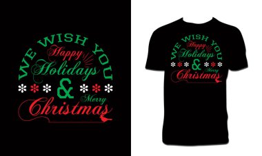 Noel Kaligrafi Tişört Tasarımı 