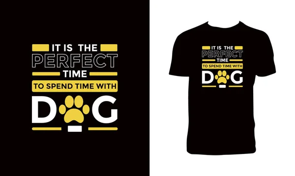 Χαριτωμένο Dog Τυπογραφία Shirt Σχεδιασμός — Διανυσματικό Αρχείο