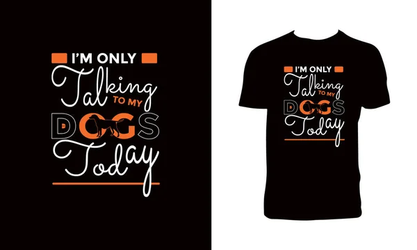 Yaratıcı Köpek Tipografisi ve Harfli Tişört Tasarımı. 