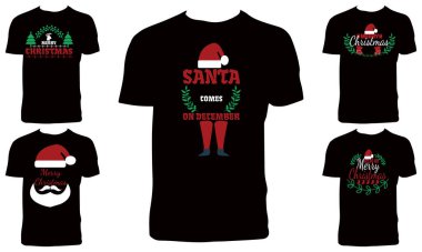 Noel Günü Tişört Tasarımı Paketi 