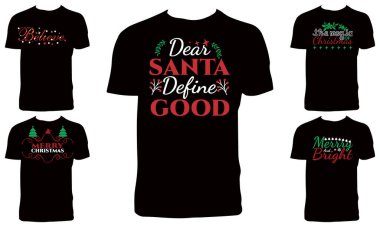 Noel Günü Tişört Tasarımı Paketi 