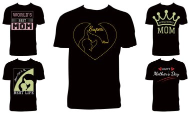 Anneler Günü Tişört Tasarımı Paketi 