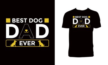 Dog Typography T Design And Vector Illustration 
