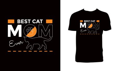 Cool Cat Typography T Shirt Design 