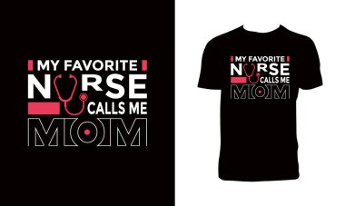 Nurse Typography T Shirt Design And Illustration. 