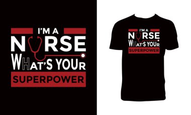 Nurse T Shirt Design And Illustration. 